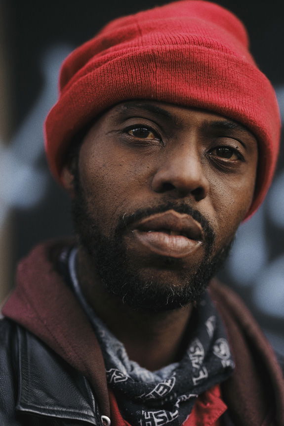 Street portrait made by Brandon Ruffin with FUJIFILM GFX100S camera