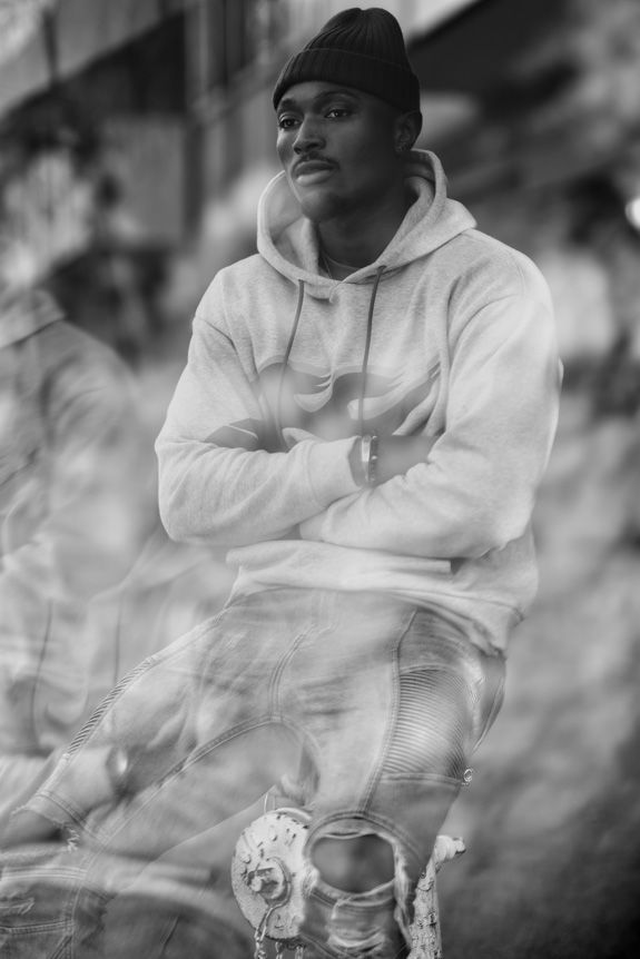 Street portrait made by Brandon Ruffin with FUJIFILM GFX100S camera