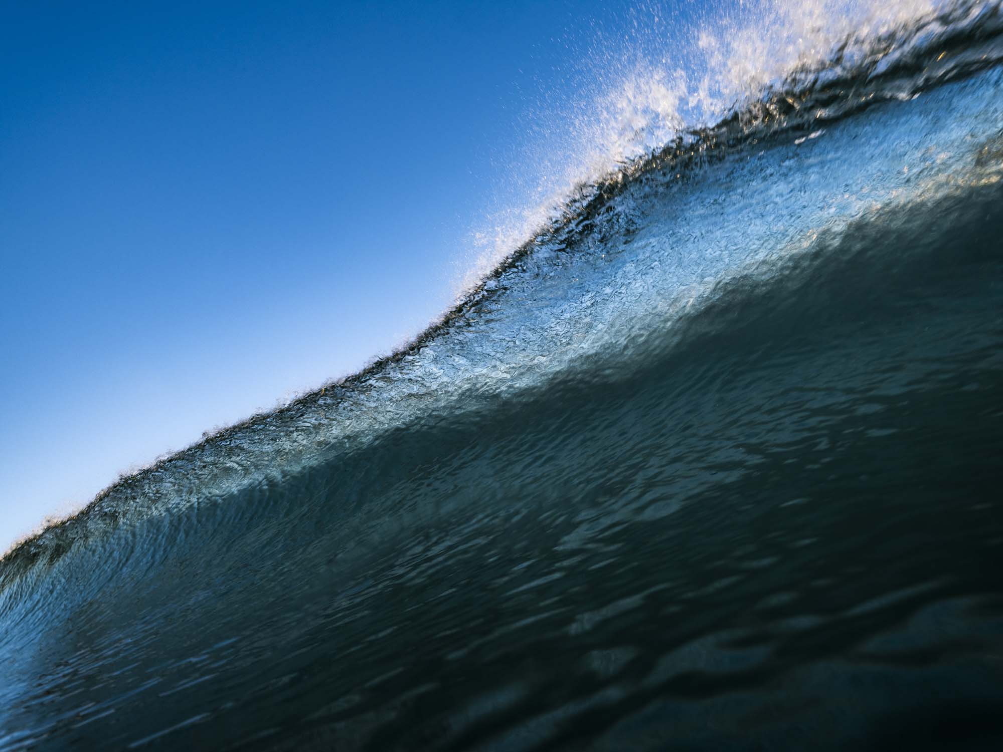 Wave about to break