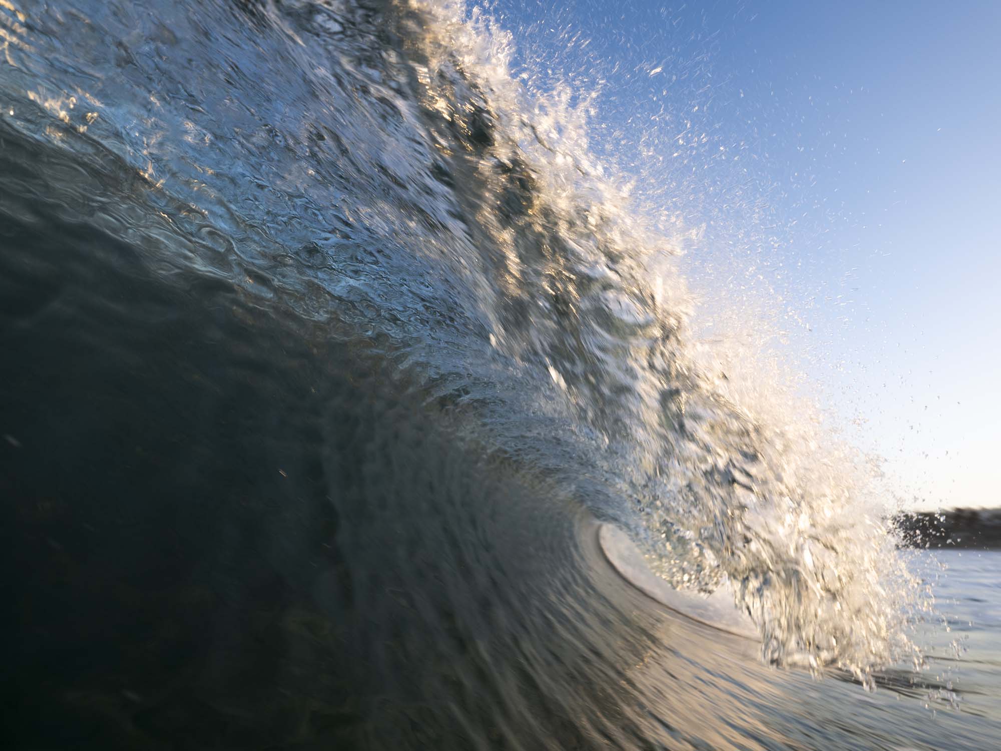 Crest of a wave