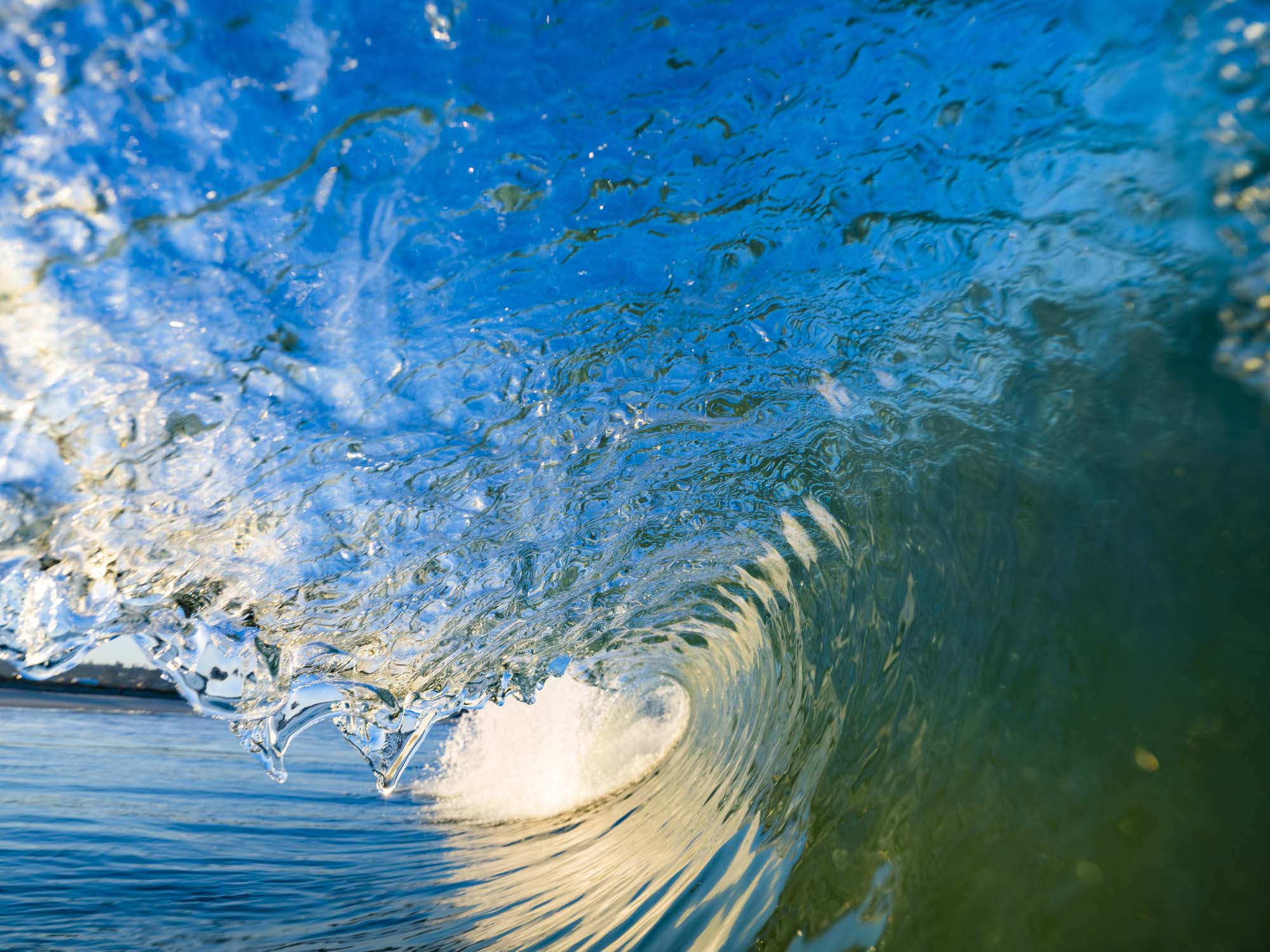 Shot from in a wave