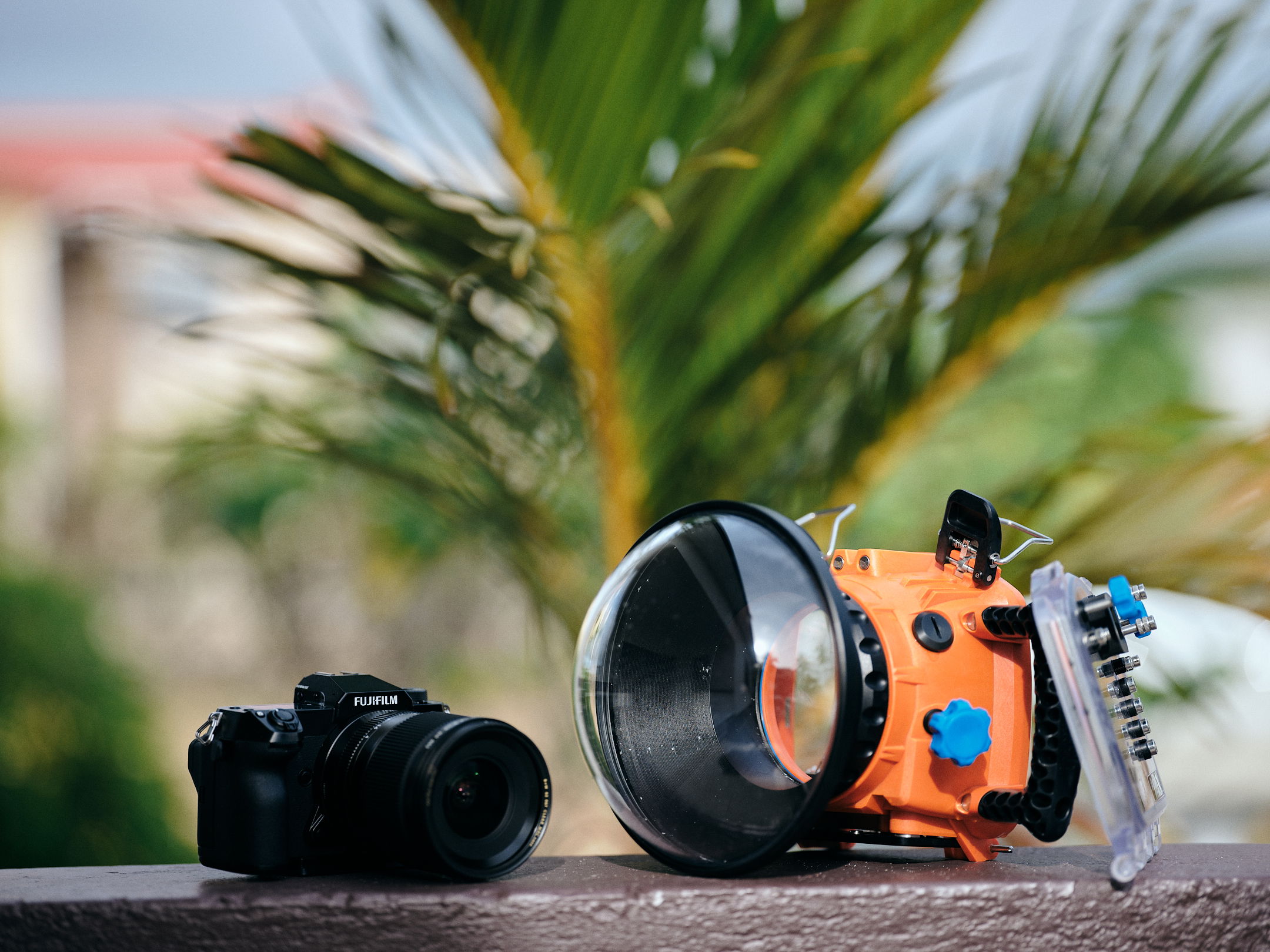 Camera and underwater gear